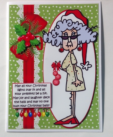 Stella Sending Christmas Wishes Quick Card by Jennifer Archer