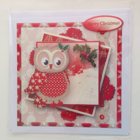 Christmas Owl Layered Card Mini Kit by Jennifer Archer