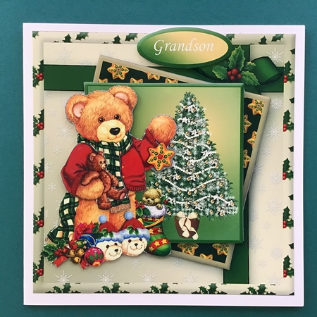 Christmas Teddy Layered Card Mini Kit by Jennifer Archer