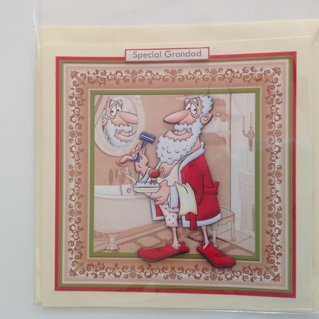 Dressing Up as Santa Christmas Decoupage Mini Kit for Men by Jennifer Archer