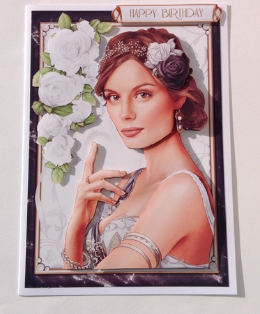 Art Deco Lady Athena Cream 4 Sheet Mini Kit by Jennifer Archer