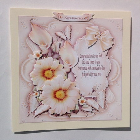 Cream Anniversary Wedding Card Mini Kit by Jennifer Archer