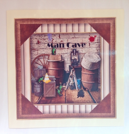 The MAN Cave Card Topper by Jennifer Archer