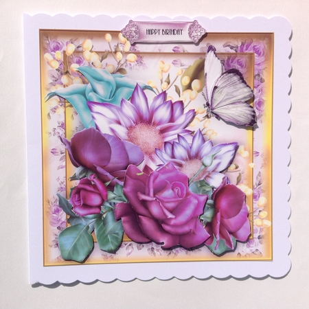 The Birthday Boquet Card Front Kit by Jennifer Archer