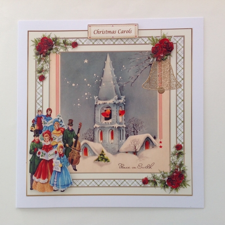 Christmas Carols Vintage Topper by Jennifer Archer