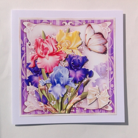 Iris Bouquet Card Mini Kit by Jennifer Archer