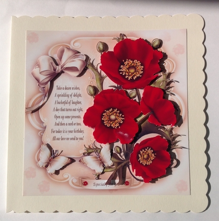 Red Poppies Card Mini Kit by Jennifer Archer