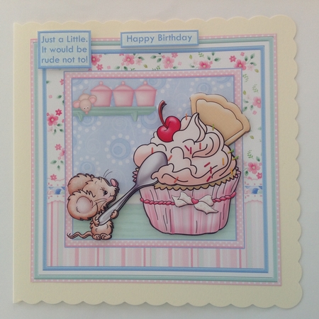 JUST A LITTLE IT WOULD BE RUDE NOT TO 8x8 Decoupage Mini Kit by Jennifer Archer