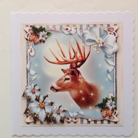 Winter Christmas Reindeer Card Mini Kit by Jennifer Archer