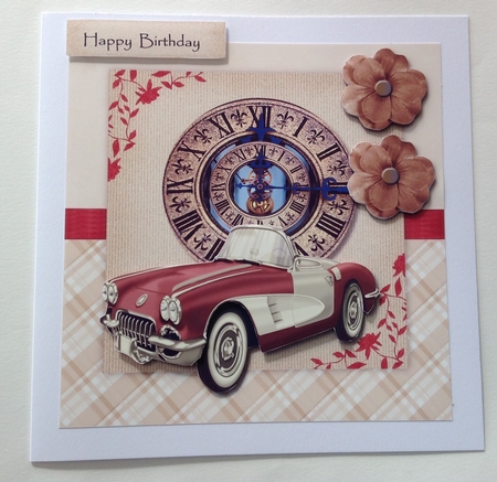 Male Card Classic Car by Jennifer Archer
