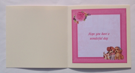 Cute puppies card insert  by Jennifer Archer