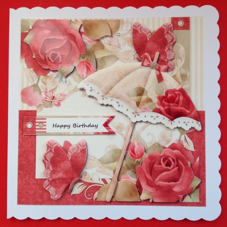 Parasol & Red Roses Mini Kit by Jennifer Archer