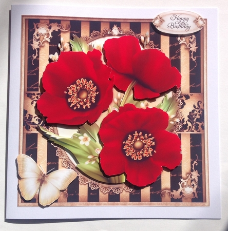 Love Red Poppies Card Mini Kit by Jennifer Archer