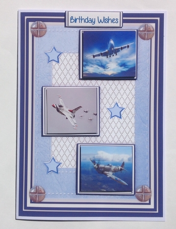 Mens Card Aeroplanes by Jennifer Archer