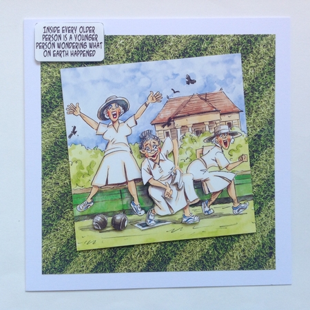 The Wrinklies Decoupage - Bowling Biddies by Jennifer Archer