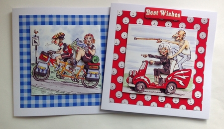 The Wrinklies Decoupage - Burning Rubber by Jennifer Archer