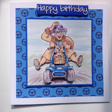 The Wrinklies Decoupage - The Fast Lane by Jennifer Archer
