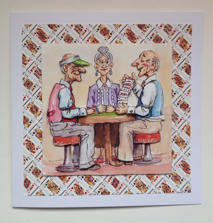 The Wrinklies Decoupage - Shuffling Along by Jennifer Archer