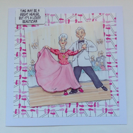The Wrinklies Decoupage - Silver Foxtrot by Jennifer Archer