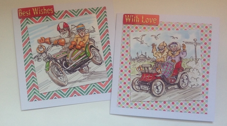 The Wrinklies Decoupage - Zoom Zoom by Jennifer Archer