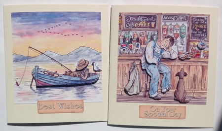 Double Decoupage - Men at Work by Jennifer Archer