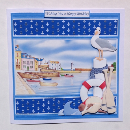 HARBOUR VIEW 7.5 Decoupage Ages & Insert Mini Kit by Jennifer Archer
