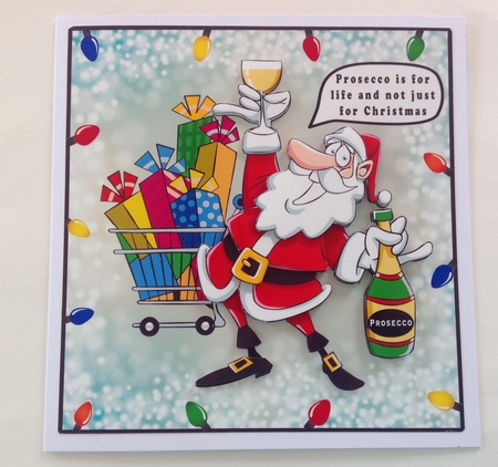 Prosecco is for life, not just for Christmas - Decoupage by Jennifer Archer