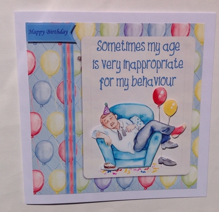 Oldies 7 x 7 behaviour quick card front by Jennifer Archer