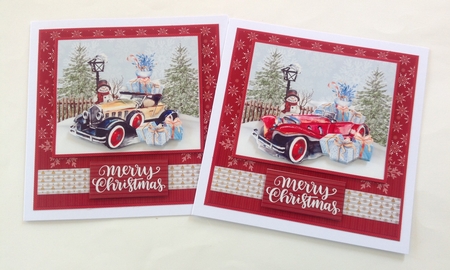 Christmas Vintage Cars Mini Kit by Jennifer Archer