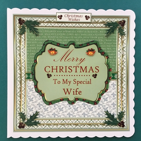 Merry Christmas To My Special Wife Vintage Topper by Jennifer Archer