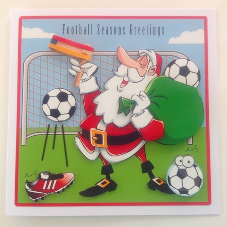 Football Seasons Greetings by Jennifer Archer