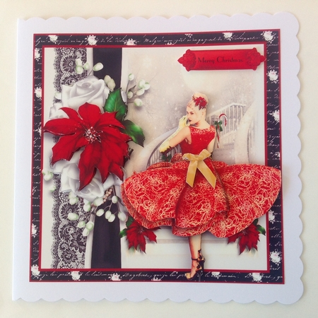 The Christmas Dress Card Front Kit by Jennifer Archer