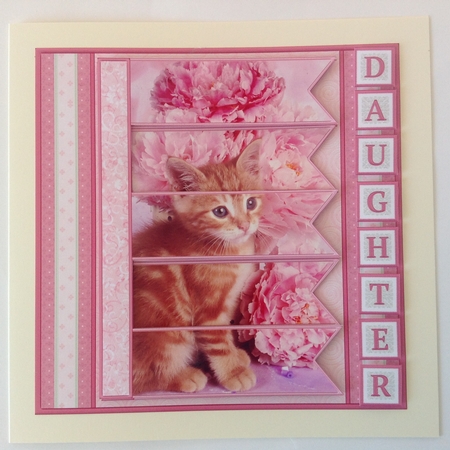 KITTEN & FLORALS 7.5 Alphabet and Age Quick Card Kit Create Any Name by Jennifer Archer