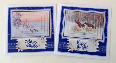 Christmas Winter Animal Scenes Mini Kit by Jennifer Archer