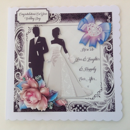 Black and White with a Touch of Pink Wedding Day Mini Kit by Jennifer Archer