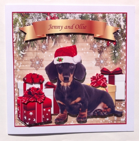 SANTA DACHSHUND  by Jennifer Archer