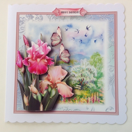 A Springtime View Card Front Kit by Jennifer Archer