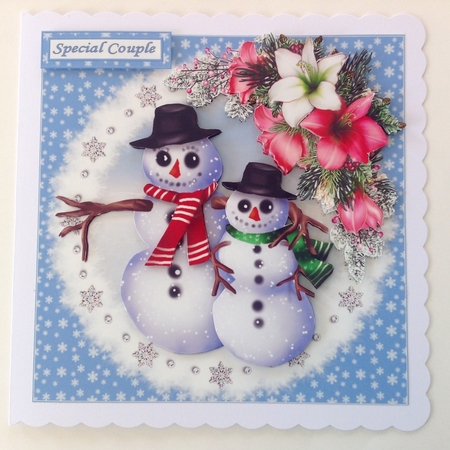 8x8 the beautiful snowman couple mini kit by Jennifer Archer