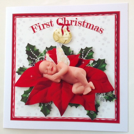 7x7 Angel baby 1st Christmas mini kit by Jennifer Archer