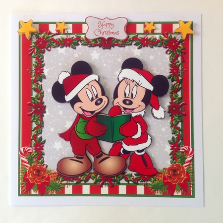 Happy Christmas Mickey & Minnie Style 4 by Jennifer Archer