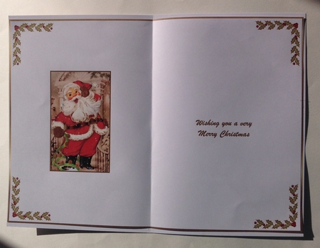Santa is Here Christmas Insert 1 by Jennifer Archer