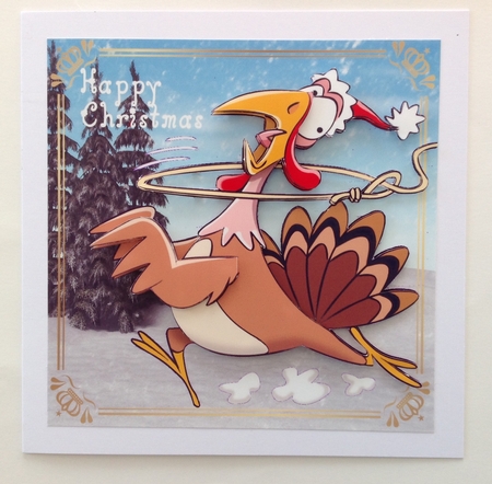 TURKEY HUNT CHRISTMAS TOPPER by Jennifer Archer