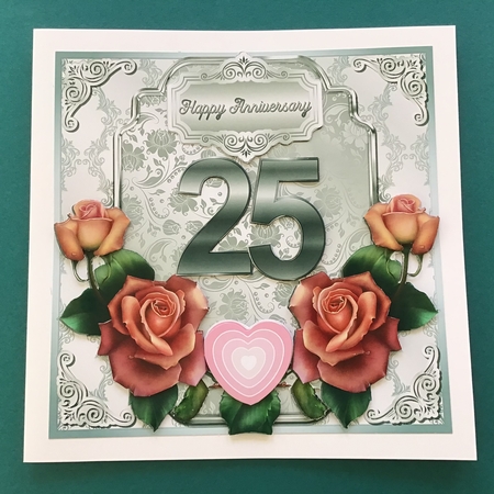 SILVER 25TH WEDDING ANNIVERSARY MINI KIT by Jennifer Archer