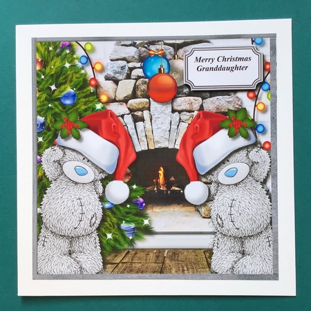 Tatty teddy Christmas by the fireside by Jennifer Archer