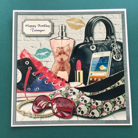 Teenage themed card for girl by Jennifer Archer
