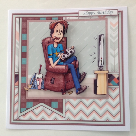 ONLINE GAMER 7.5 Decoupage, Ages & Insert Mini Kit by Jennifer Archer