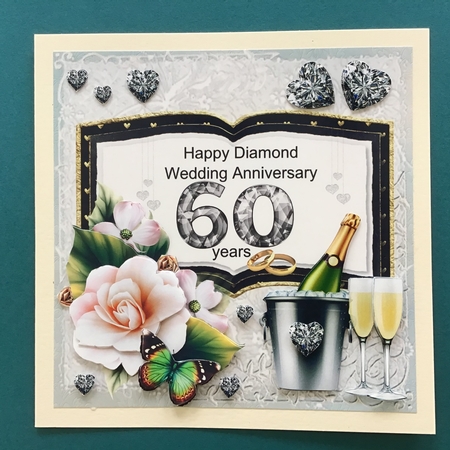 60th Diamond wedding Anniversary mini kit by Jennifer Archer