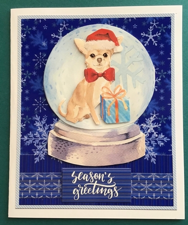 Dogs Christmas Globes by Jennifer Archer