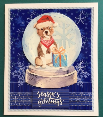 Dogs Christmas Globes by Jennifer Archer