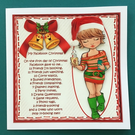 7x7 teen Facebook Christmas mini kit by Jennifer Archer